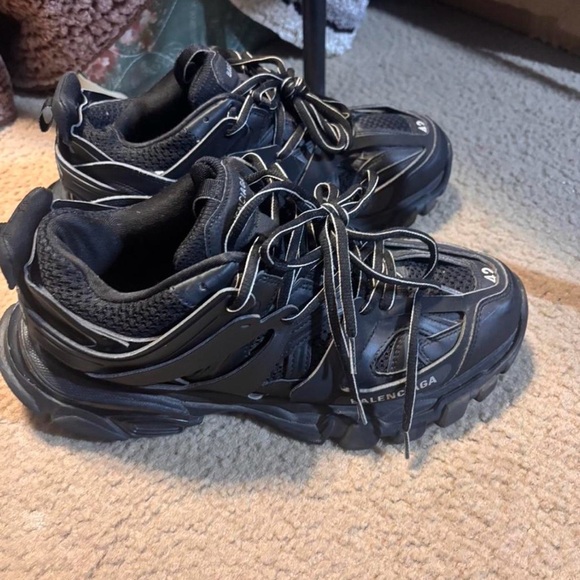 Balenciaga Black Mesh Sneakers - Picture 2 of 6